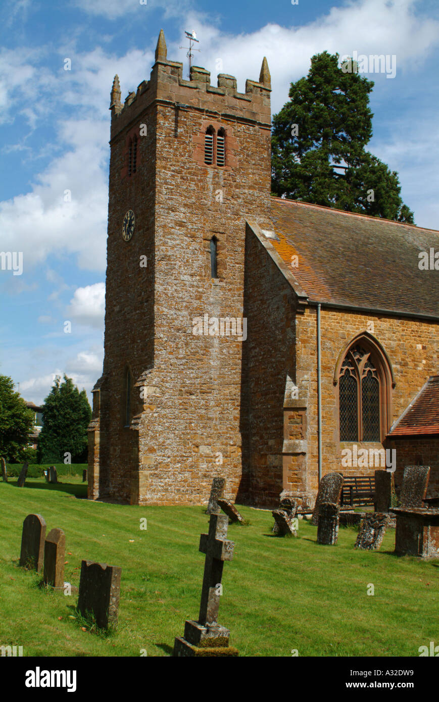 Str. Mary die Jungfrau Kirche Priors Hardwick Warwickshire Stockfoto