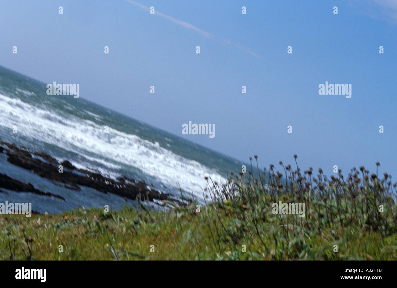 Durch den Ozean. Stockfoto