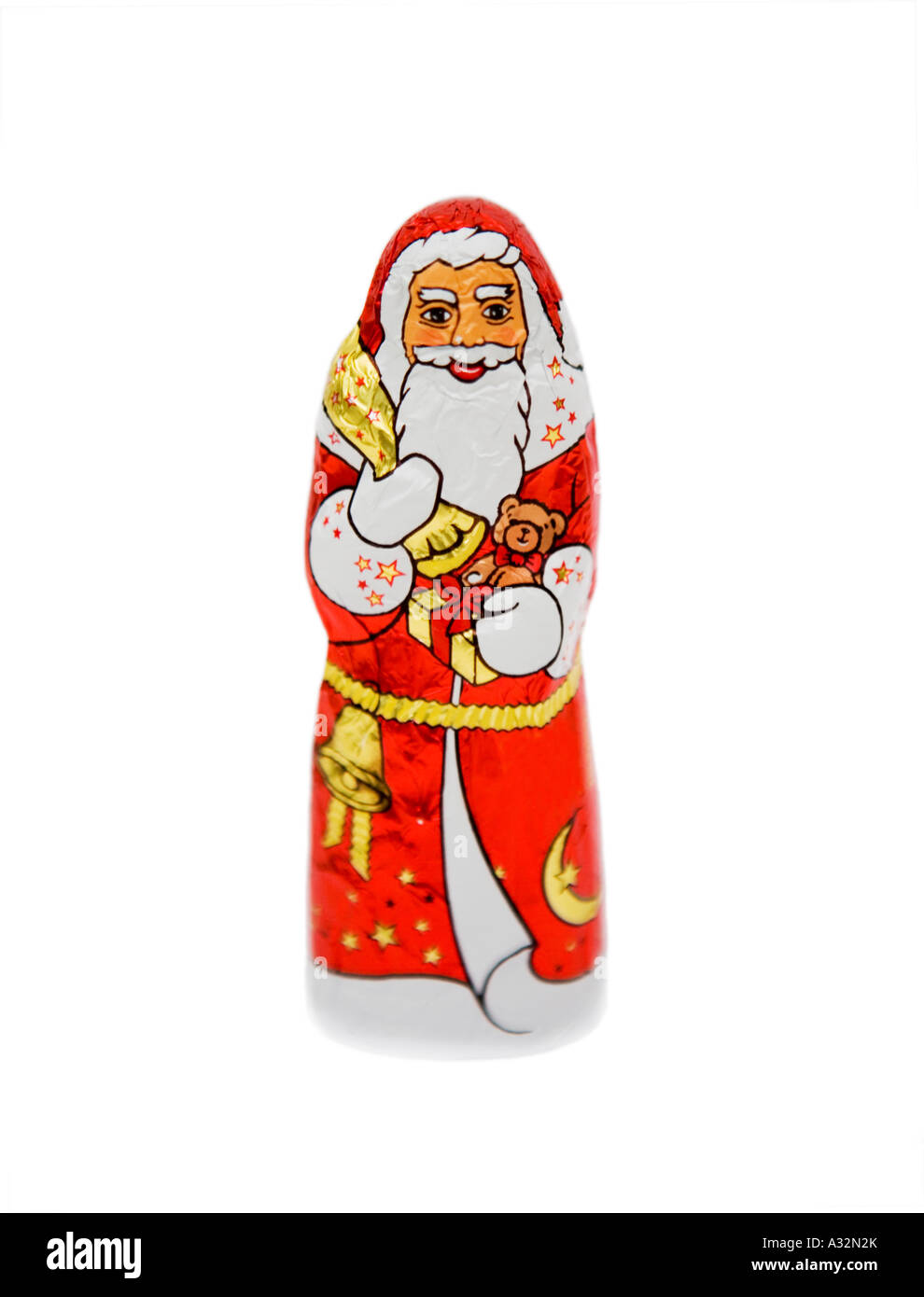 Weihnachtsmann-Schokolade Stockfoto