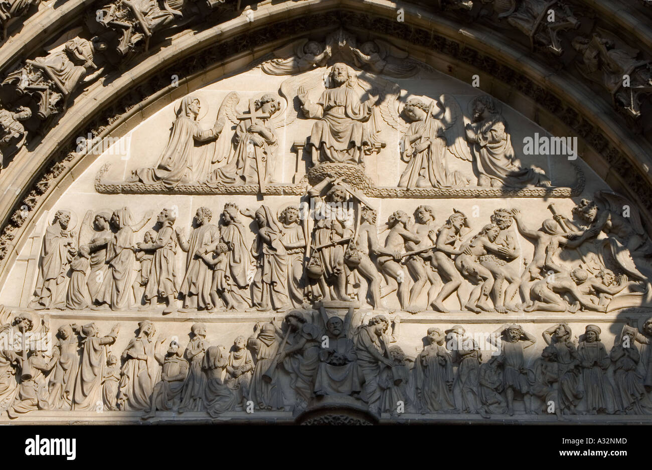 herrliche Skulpturen Antwerpen-Belgien Stockfoto