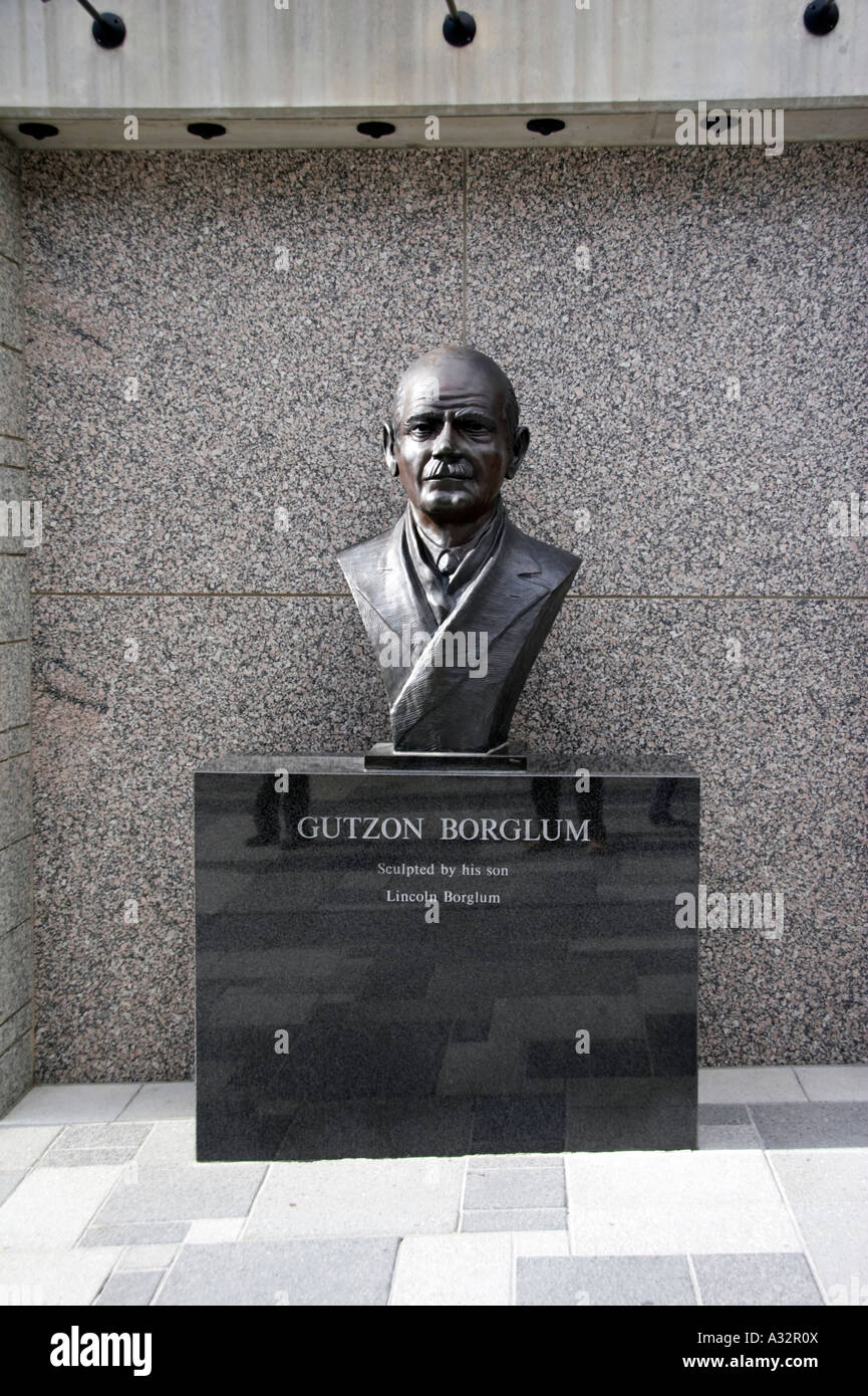 Gutzon Borglum, der Bildhauer von Mount Rushmore National Memorial Stockfoto