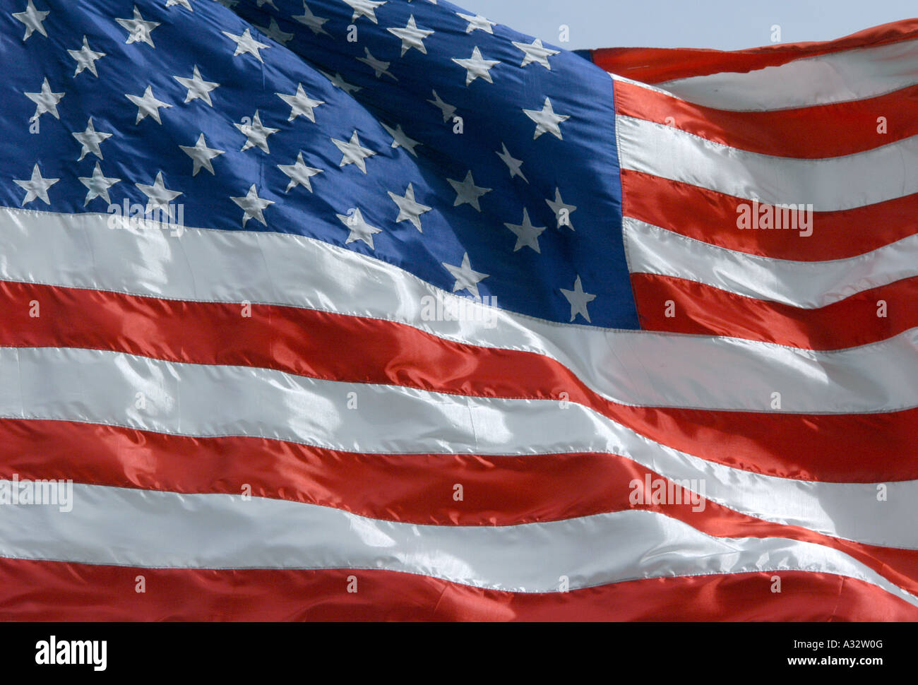 Flagge der Vereinigten Staaten Stockfoto