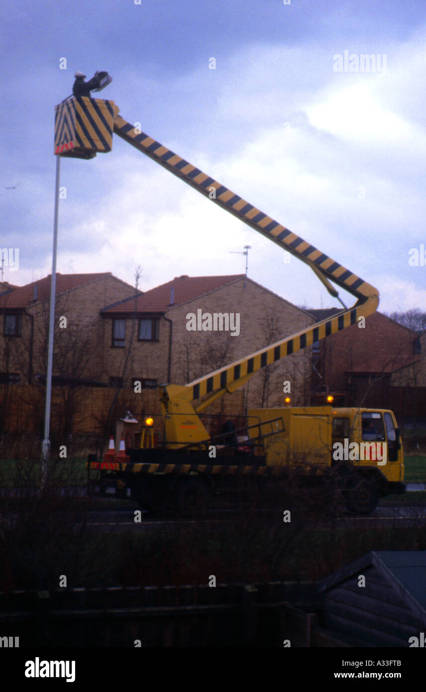 Hubarbeitsbühne Stockfoto