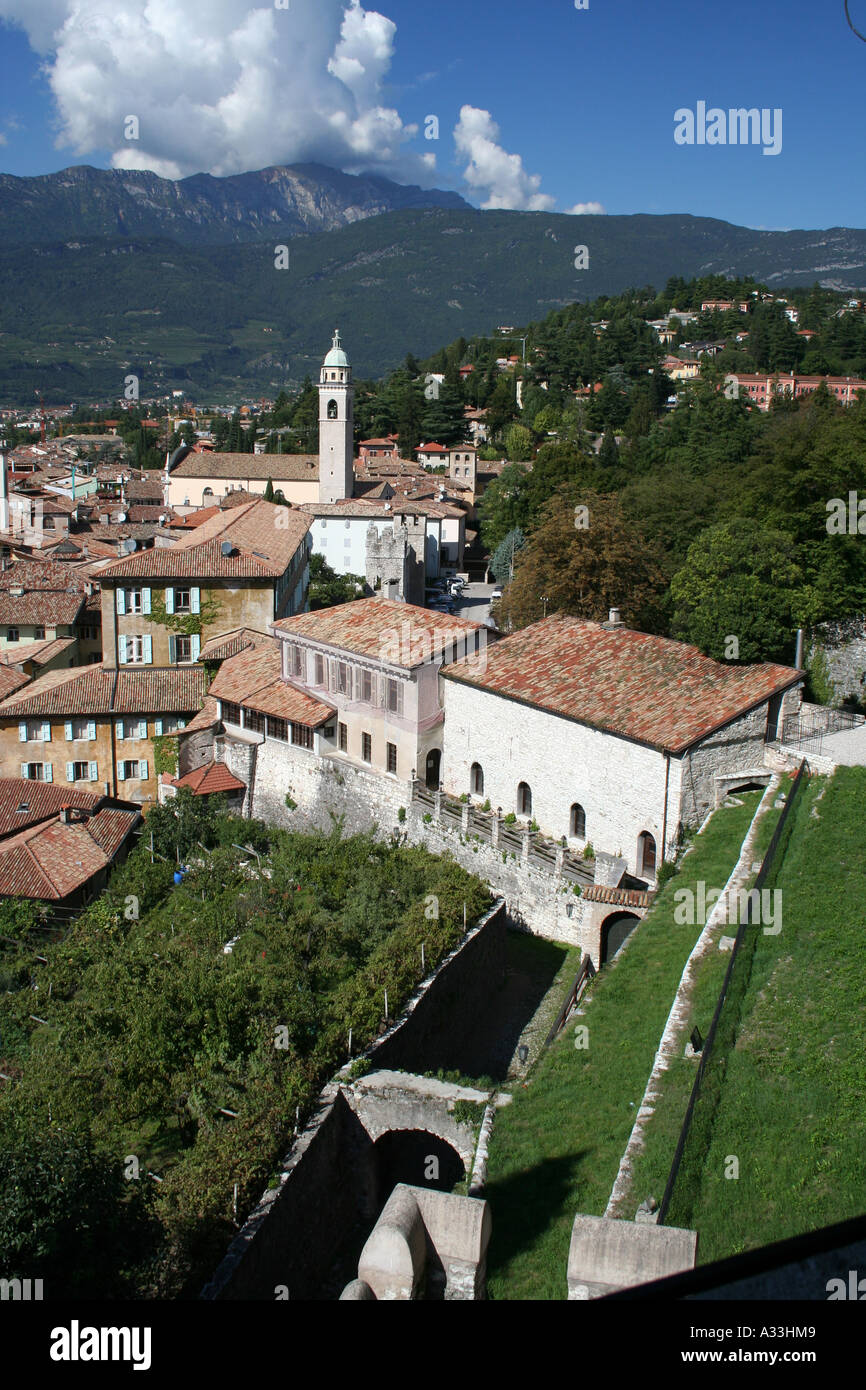 Museo Storico Italiano della Guerra in ein Schloss aus Rovereto, Trentino, Italien Stockfoto