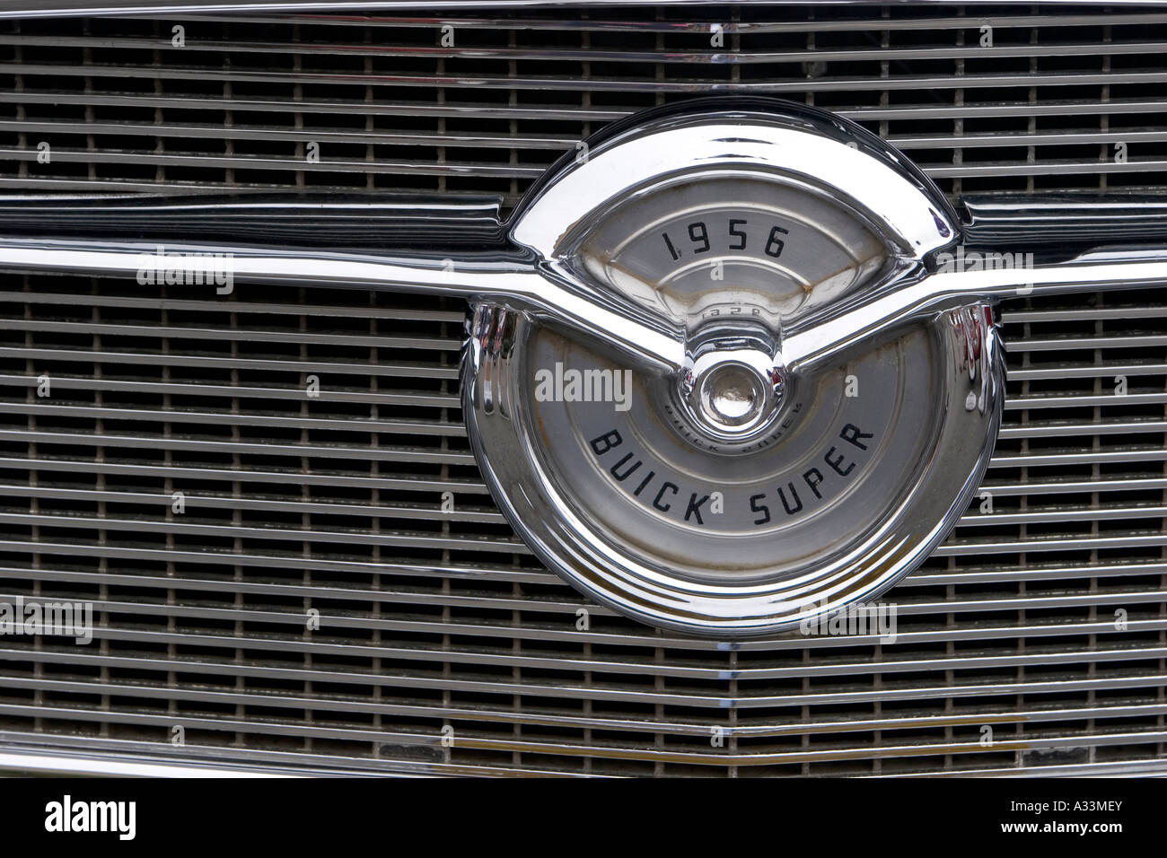 Abstrakten Detail eines klassischen 1956 Buick Super Automobils. Stockfoto