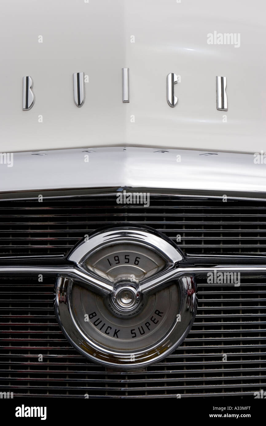 Abstrakten Detail eines klassischen 1956 Buick Super Automobils. Stockfoto