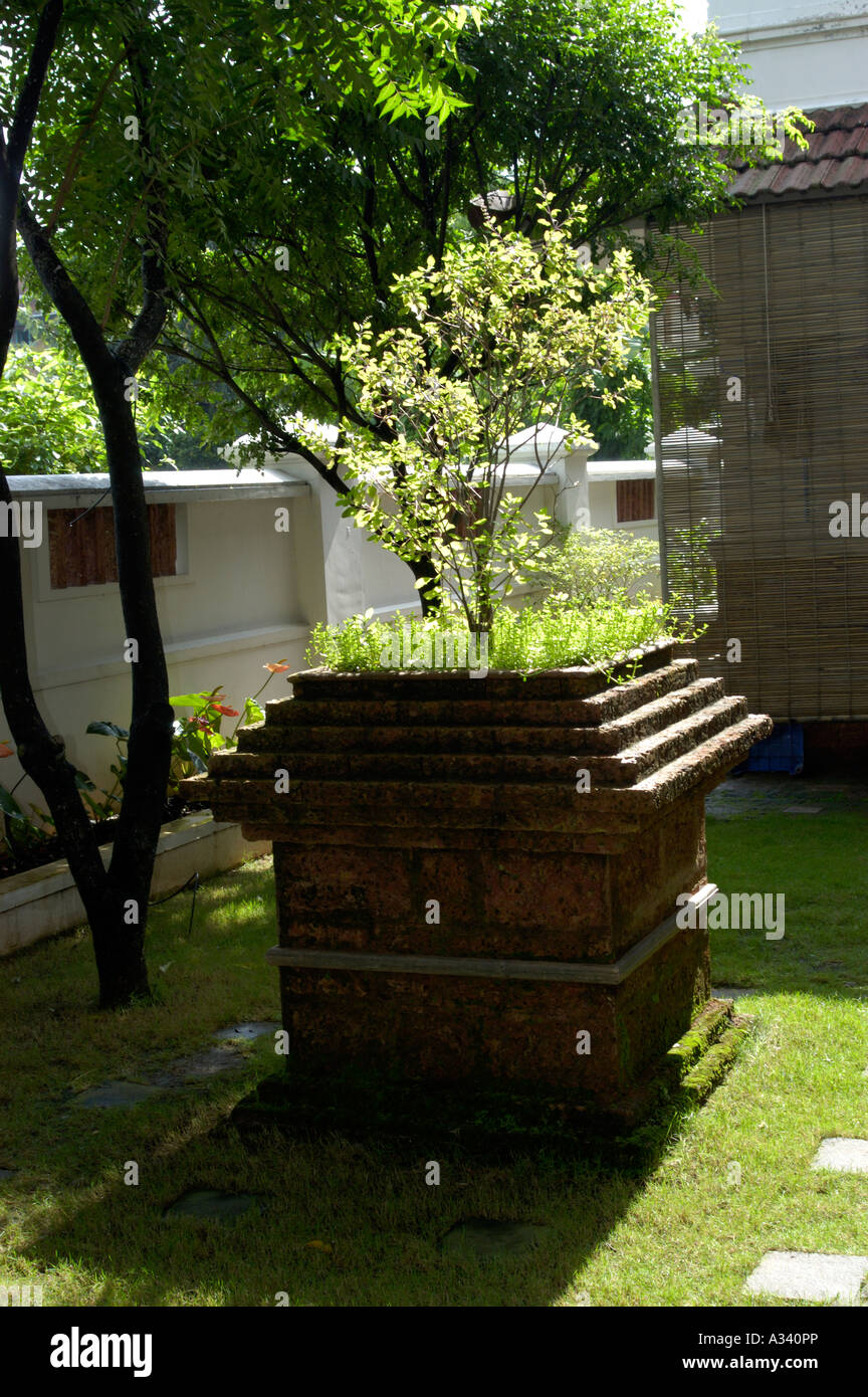 THULASI THARA IST DER HEILIGE ORT IN EINEM HAUS WO THULASI PFLANZEN