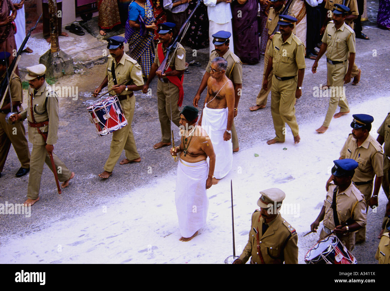 ARATTU BEI SREE PADMANABHASWAMY TEMPEL IN TRIVANDRUM KERALA Stockfoto