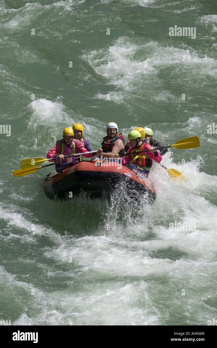 Canyoning - Rafting Stockfoto