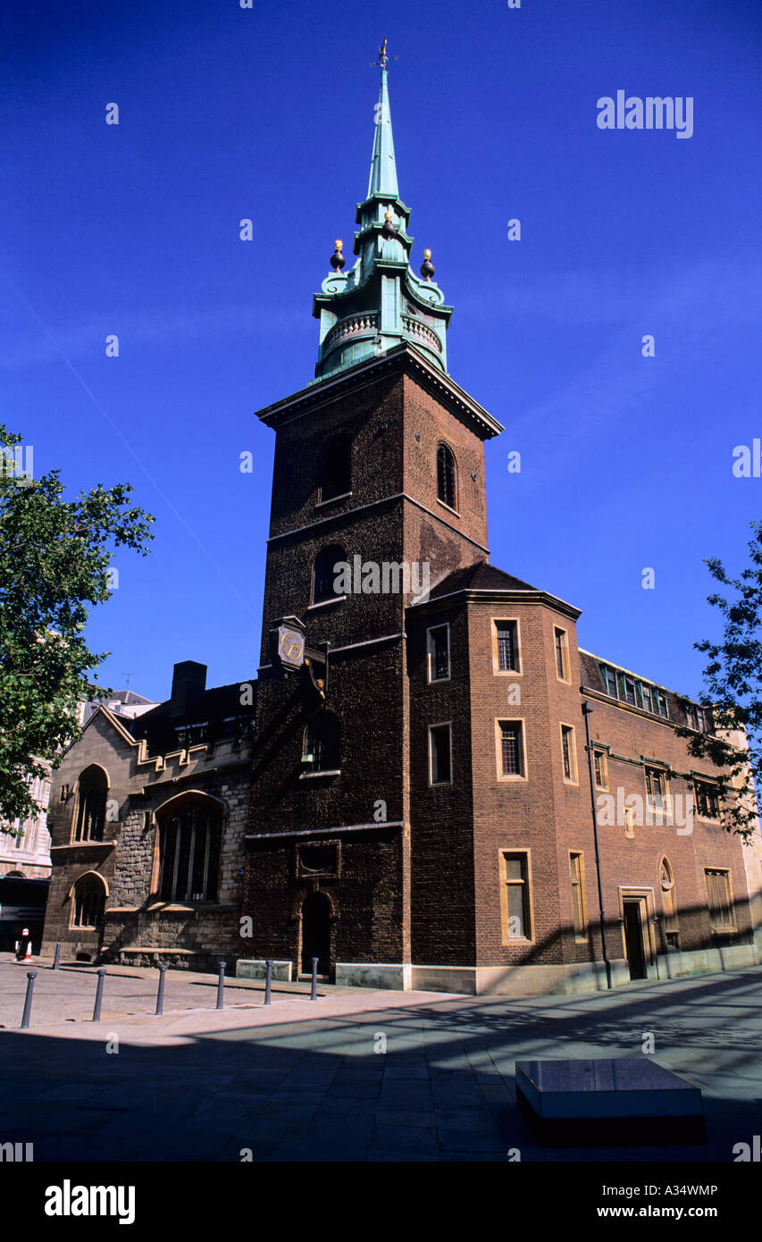 All Hallows durch den Turm Kirche, City of London, London, UK Stockfoto