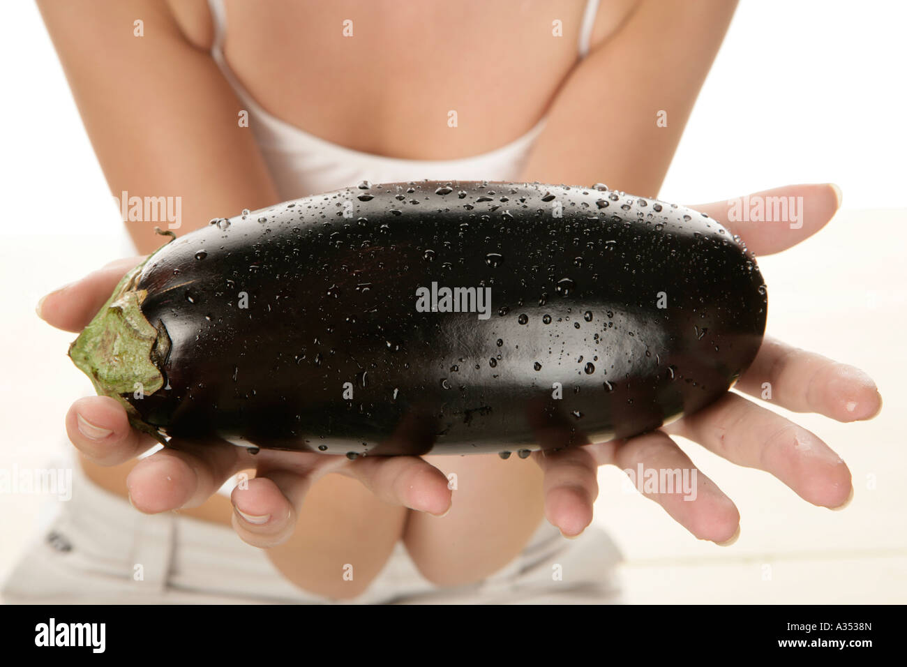 Aubergine Stockfoto