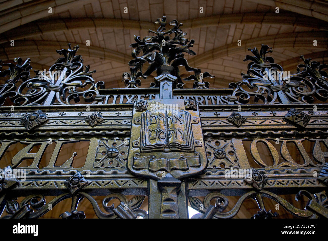 Yale University Gated Tür New Haven Connecticut Stockfoto