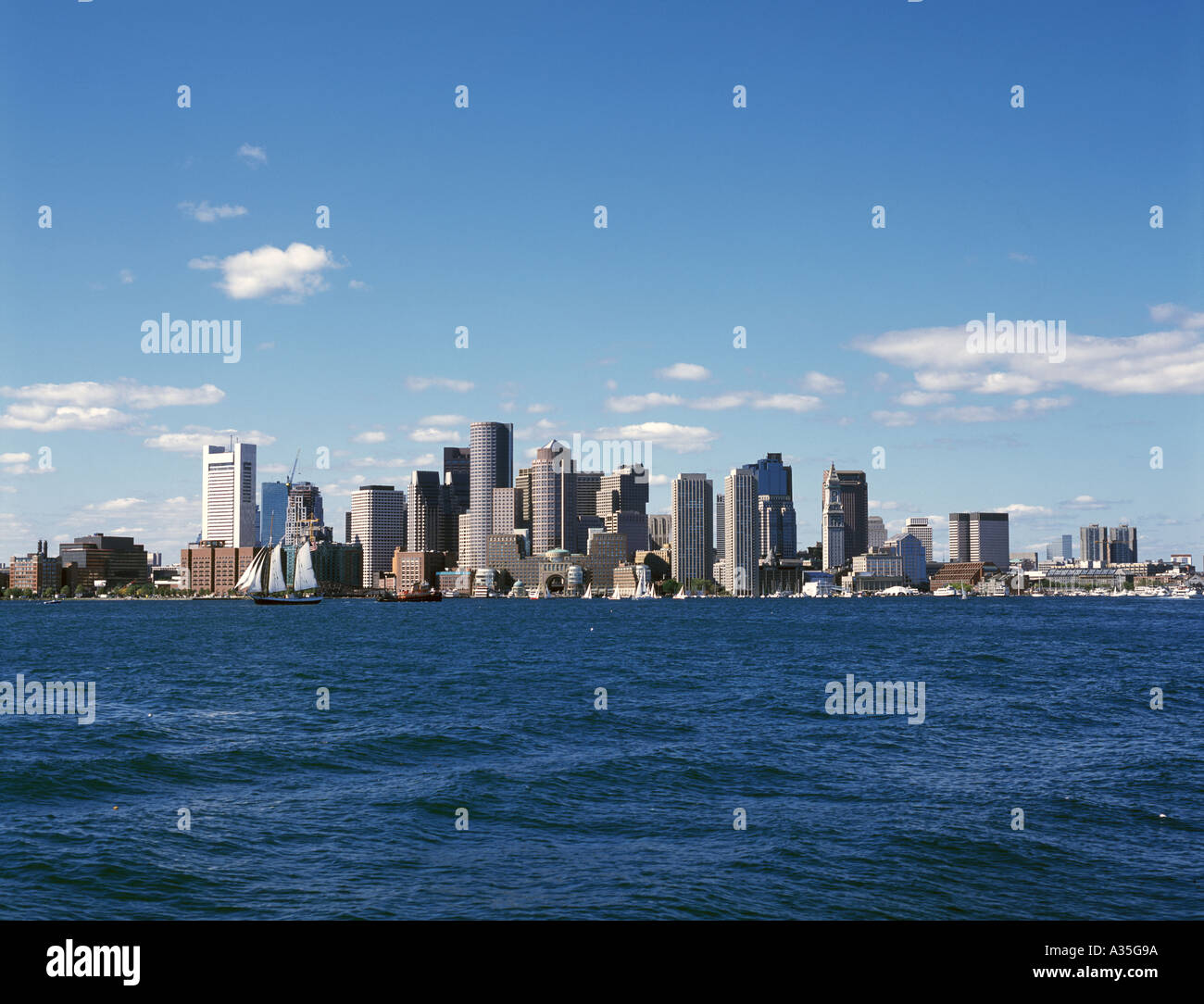 Ein Blick auf Boston Logan Flughafen Stockfoto