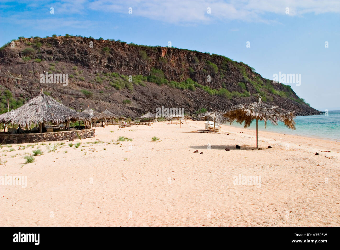 White Sand Beach, in der Nähe von Tadjourah, Dschibuti, Afrika Stockfoto