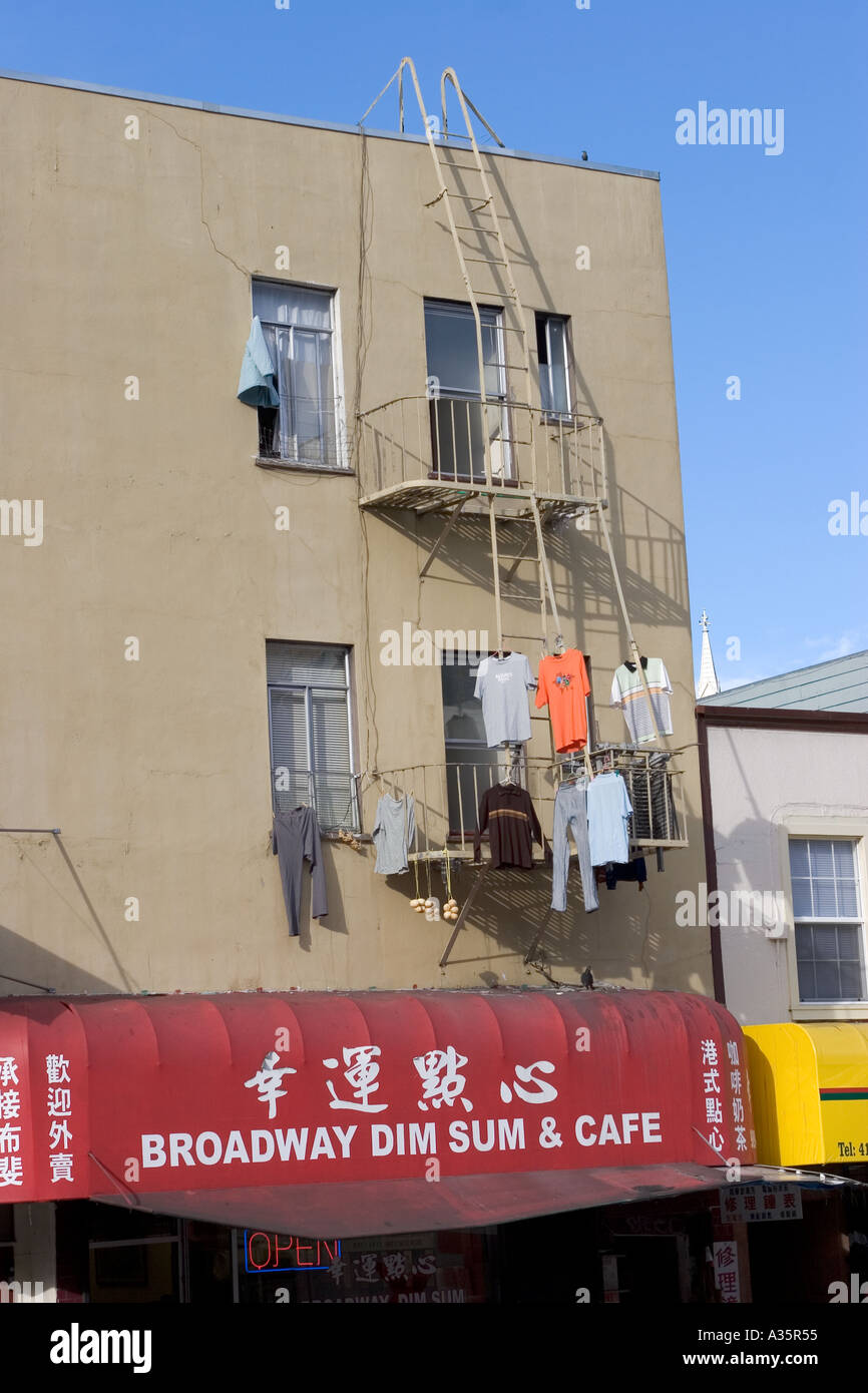 Broadway Dim Sum Cafe Chinatown San Francisco Kalifornien, USA Stockfoto