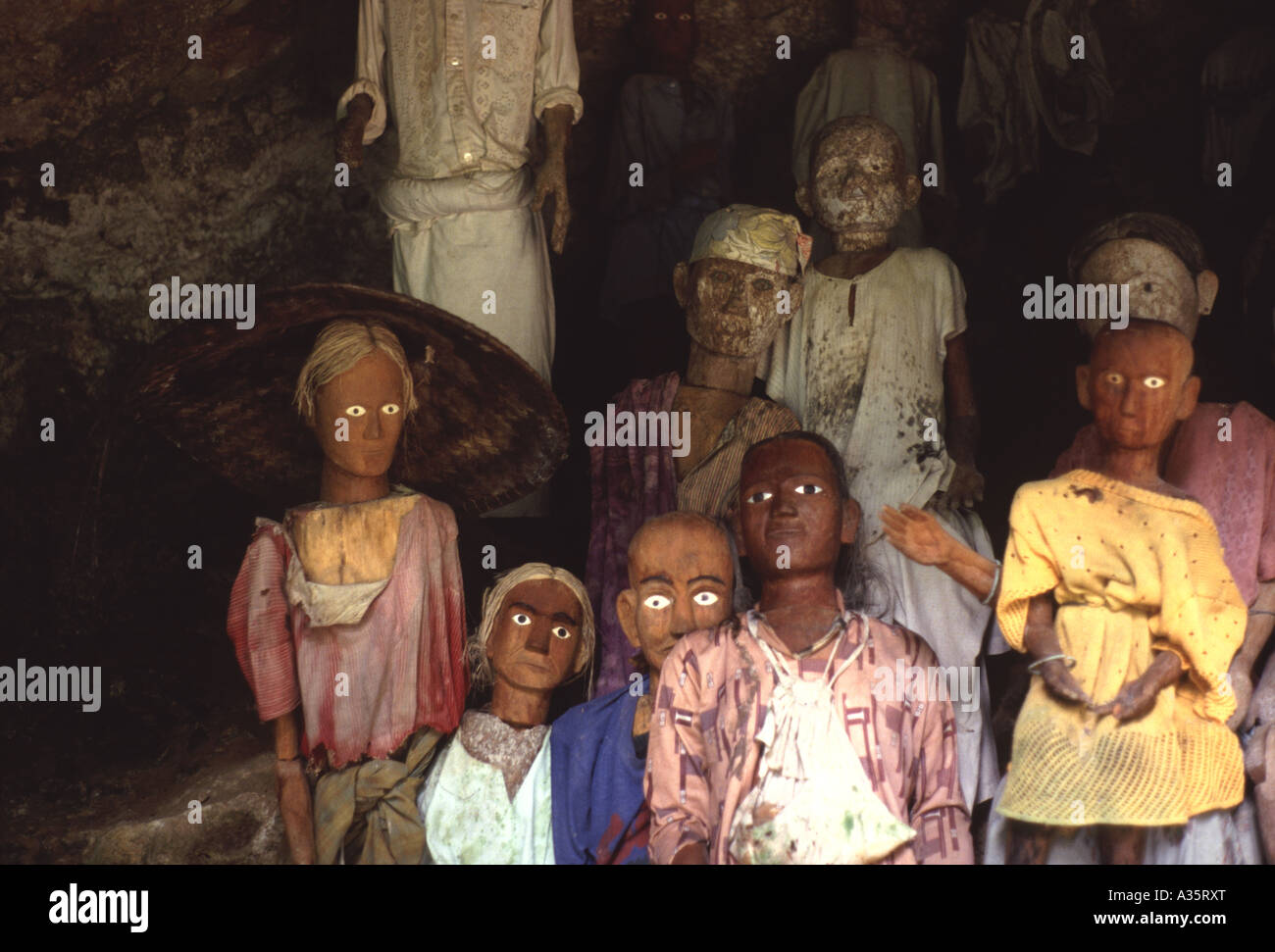 Bildnisse in Toraja Land Sulawesi Indonesien Stockfoto