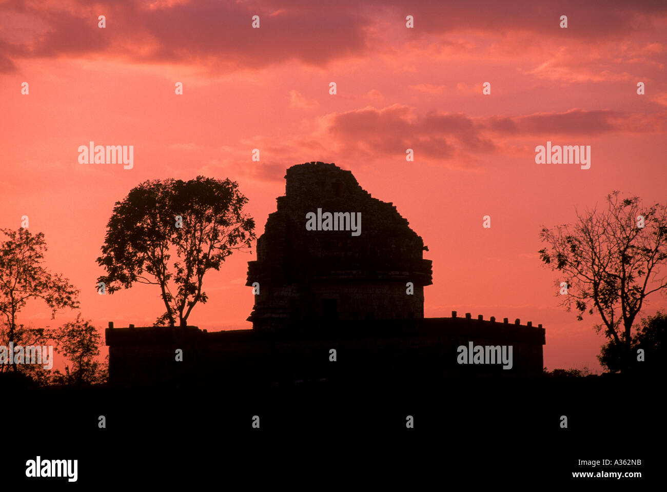 Yucatan Mexiko Chichén Itzá die Sternwarte Stockfoto