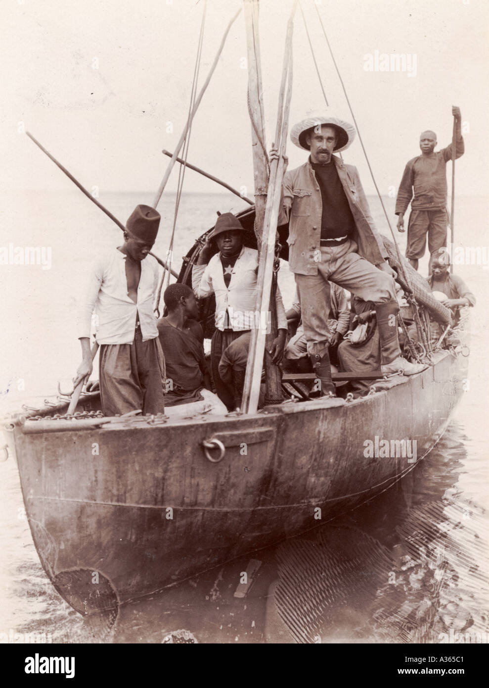 Belgische Stahl Boot auf See Albert Edward Stockfoto