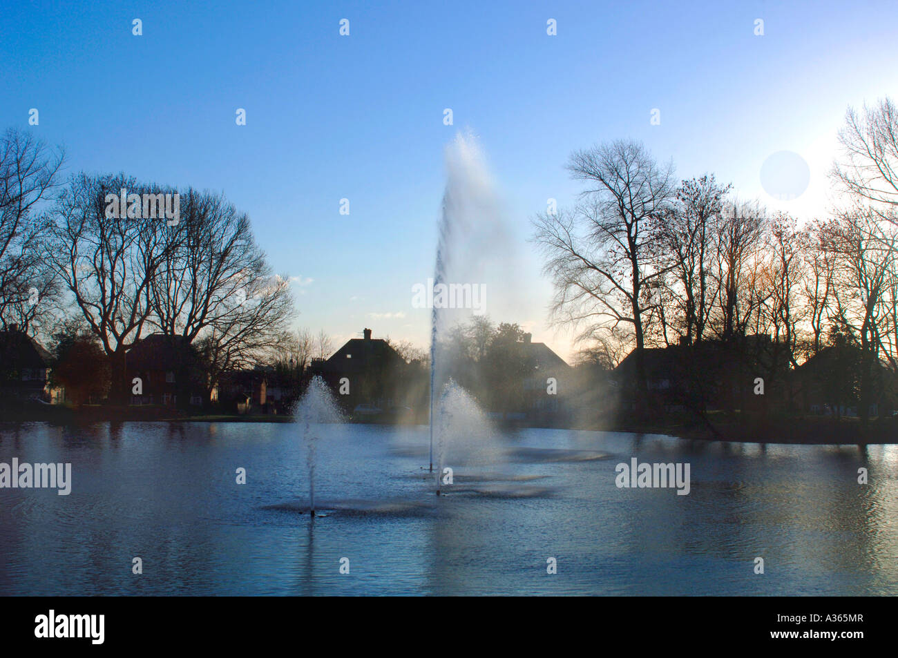 Eine Reihe von dekorativen Brunnen, befindet sich In Hanley Park In Stoke-On-Trent Staffordshire (UK). Stockfoto