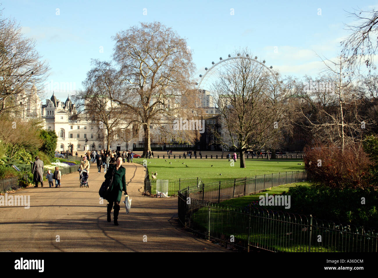 St. James Park London Winter 2006 Stockfoto