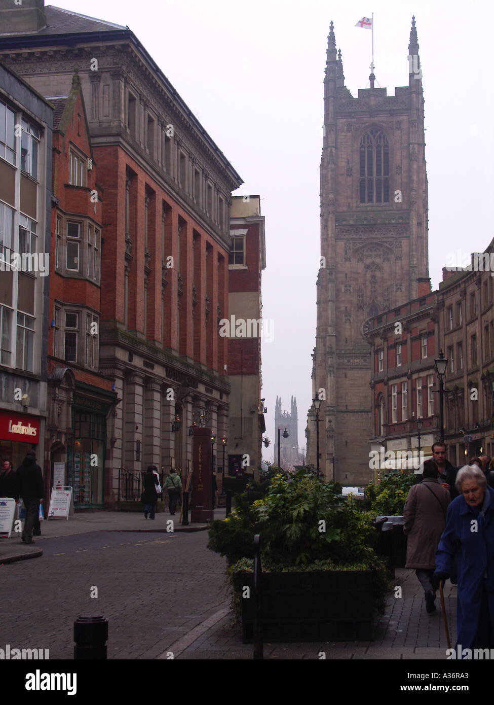 Derby Kathedrale England Stockfoto