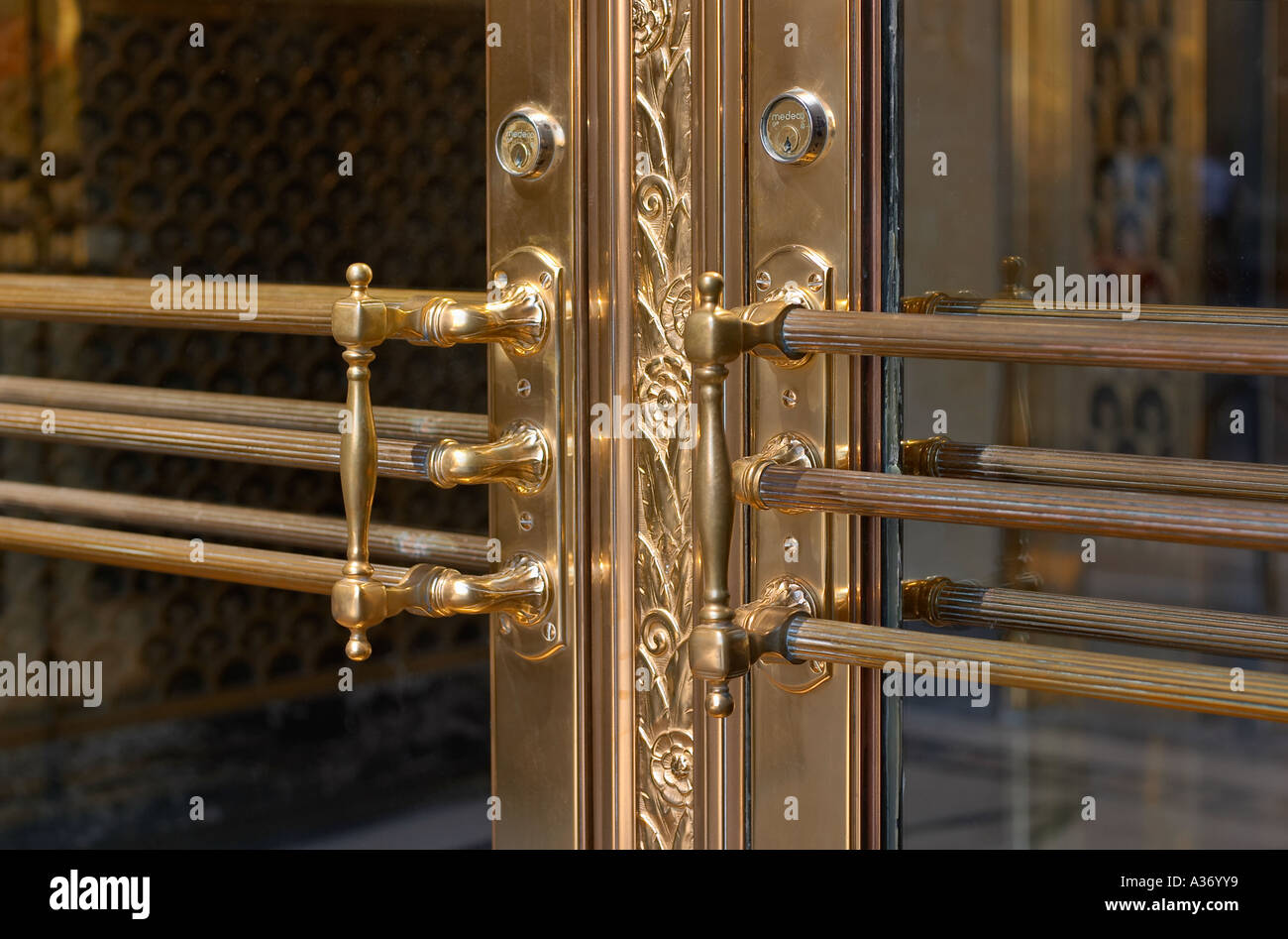 Goldene Tor - als Symbol für Zugang zu Reichtum und macht. Stockfoto