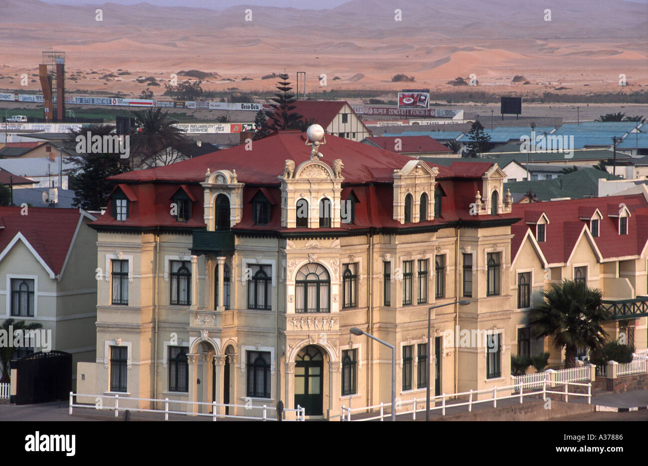 Hohenzollern Haus Jugendstil aus deutschen kolonialen Zeiten Swakopmund Namibia 2000 Stockfoto