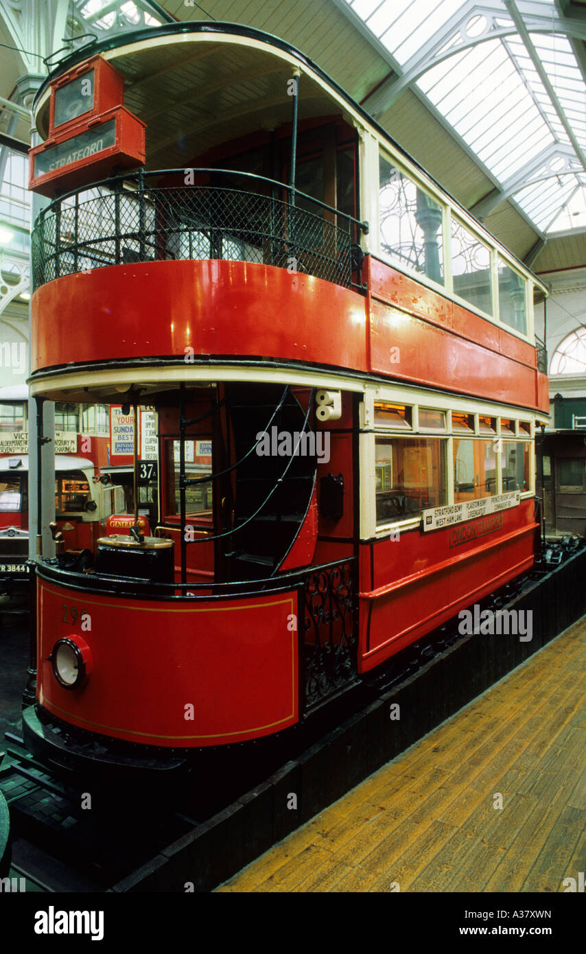 London-Straßenbahn Anfang des 20. Jahrhunderts Stockfoto