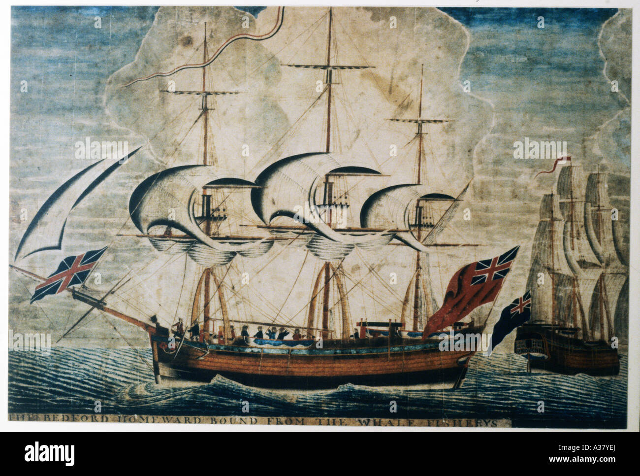 Walfang-Schiff aus dem 18. Jahrhundert Kings Lynn Norfolk Walfänger Stockfoto