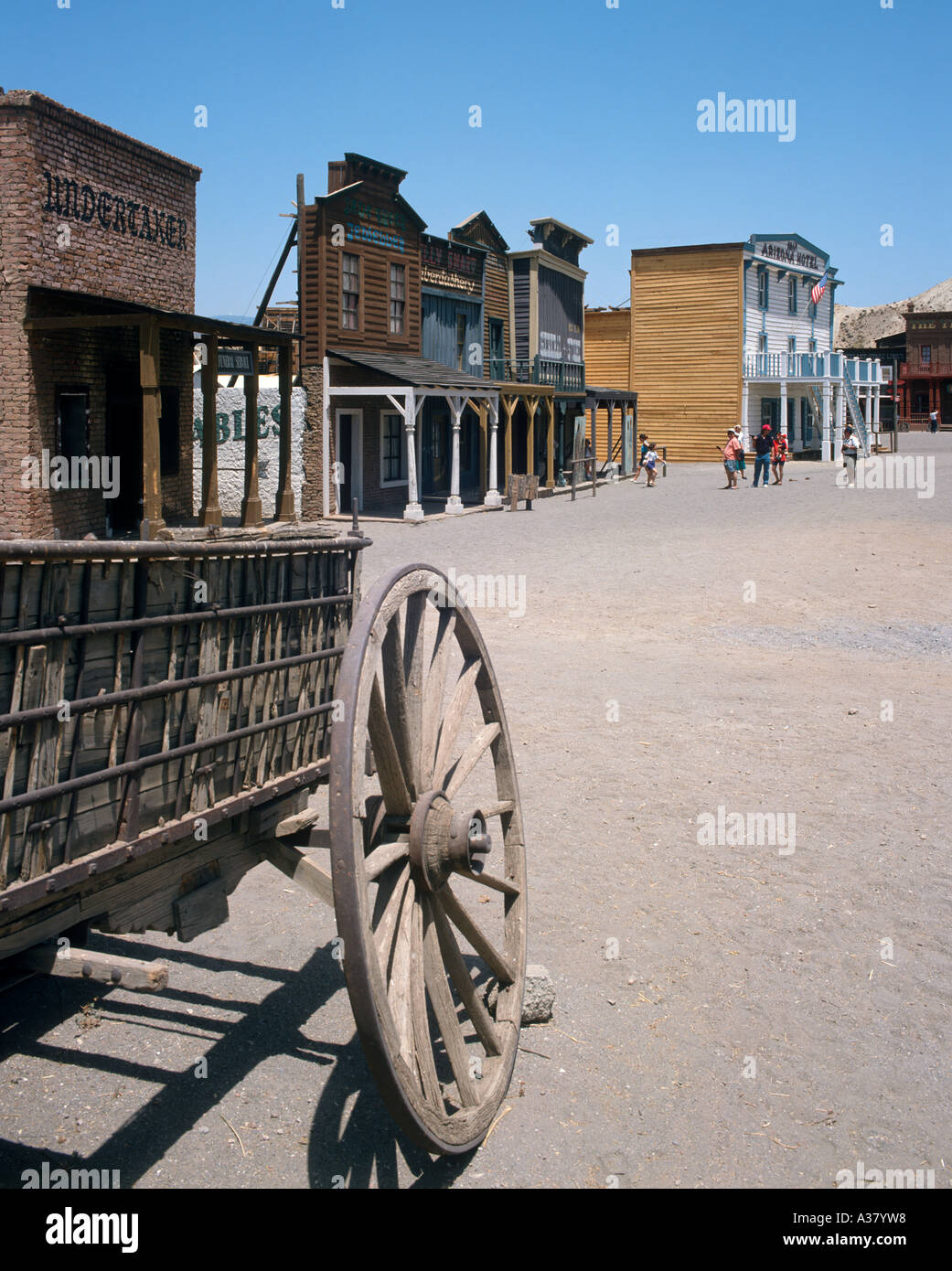 Mini-Hollywood Wild West Attraktion, Almeria, Andalusien, Spanien Stockfoto