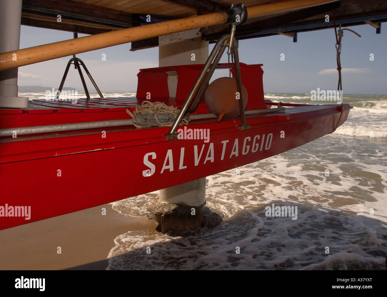 Italienischen Lebens Boot, Toskana Stockfoto