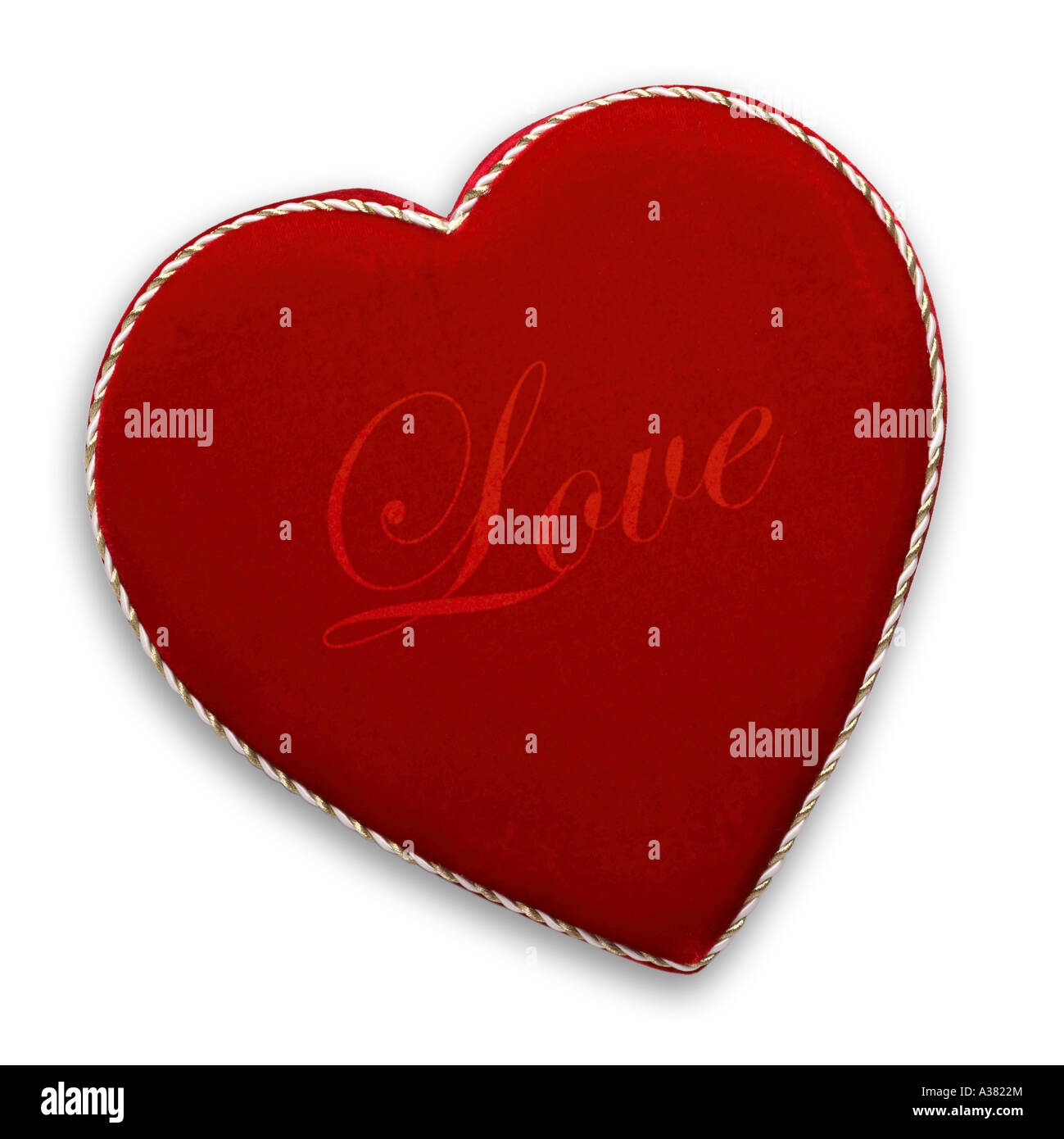 Valentine's Day Pralinenschachtel mit Liebe geschrieben Stockfoto Valentine's Day Pralinenschachtel mit Liebe geschrieben Stockfoto