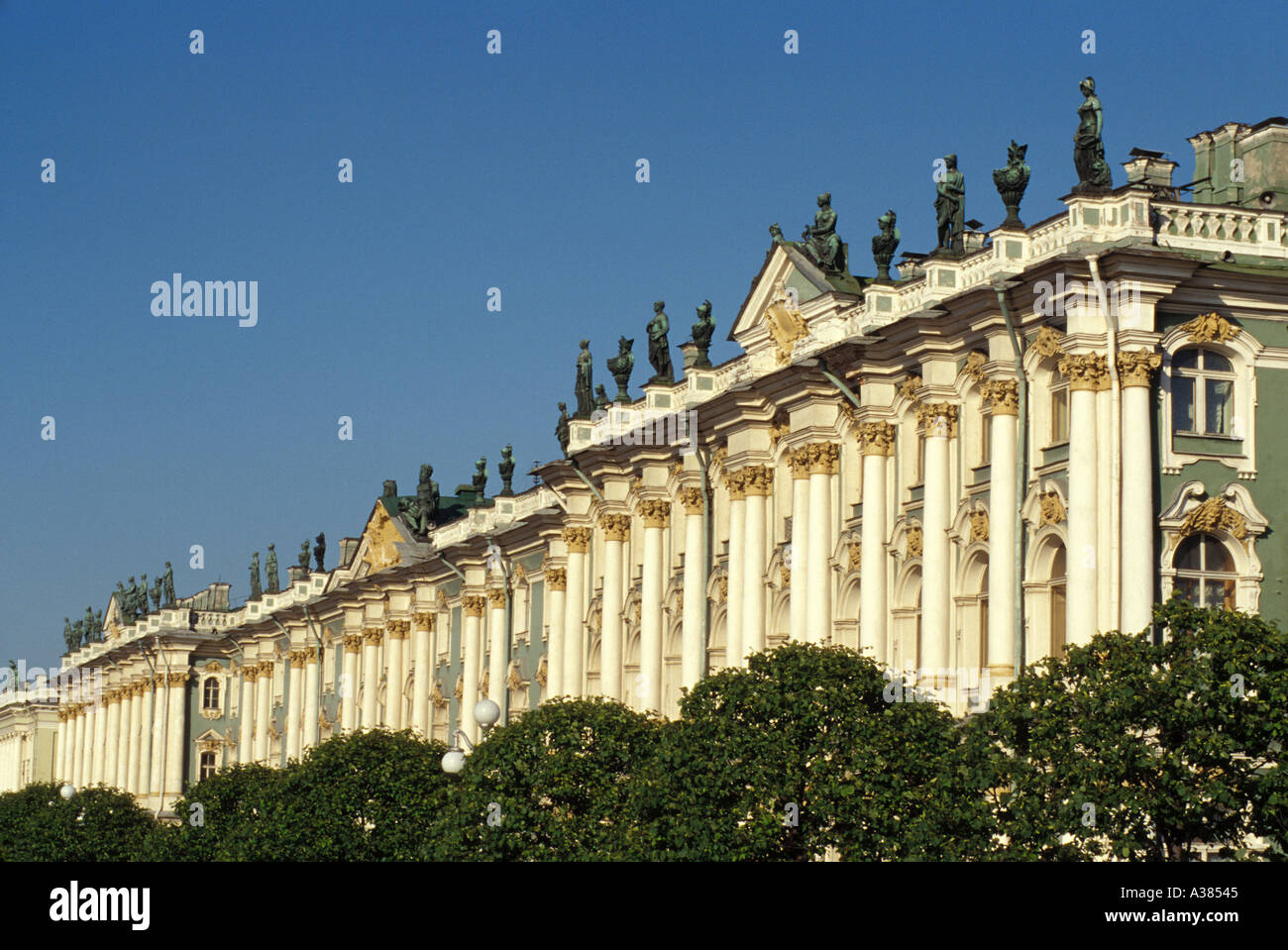 Russland Sankt Petersburg The Hermitage Winterpalast außen Stockfoto
