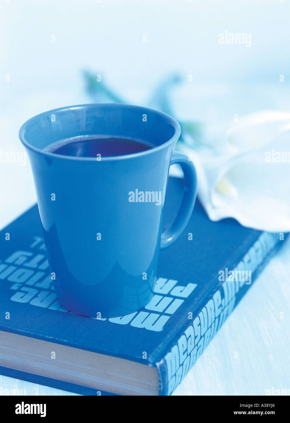 Kaffee, Kaffeetasse, Teetasse, Teetassen, Buch, Bücher, teatim Stockfoto