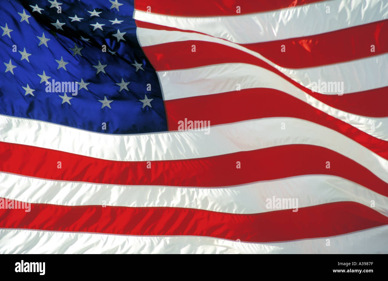 Amerikanische Flagge, die Flagge der USA Stockfoto