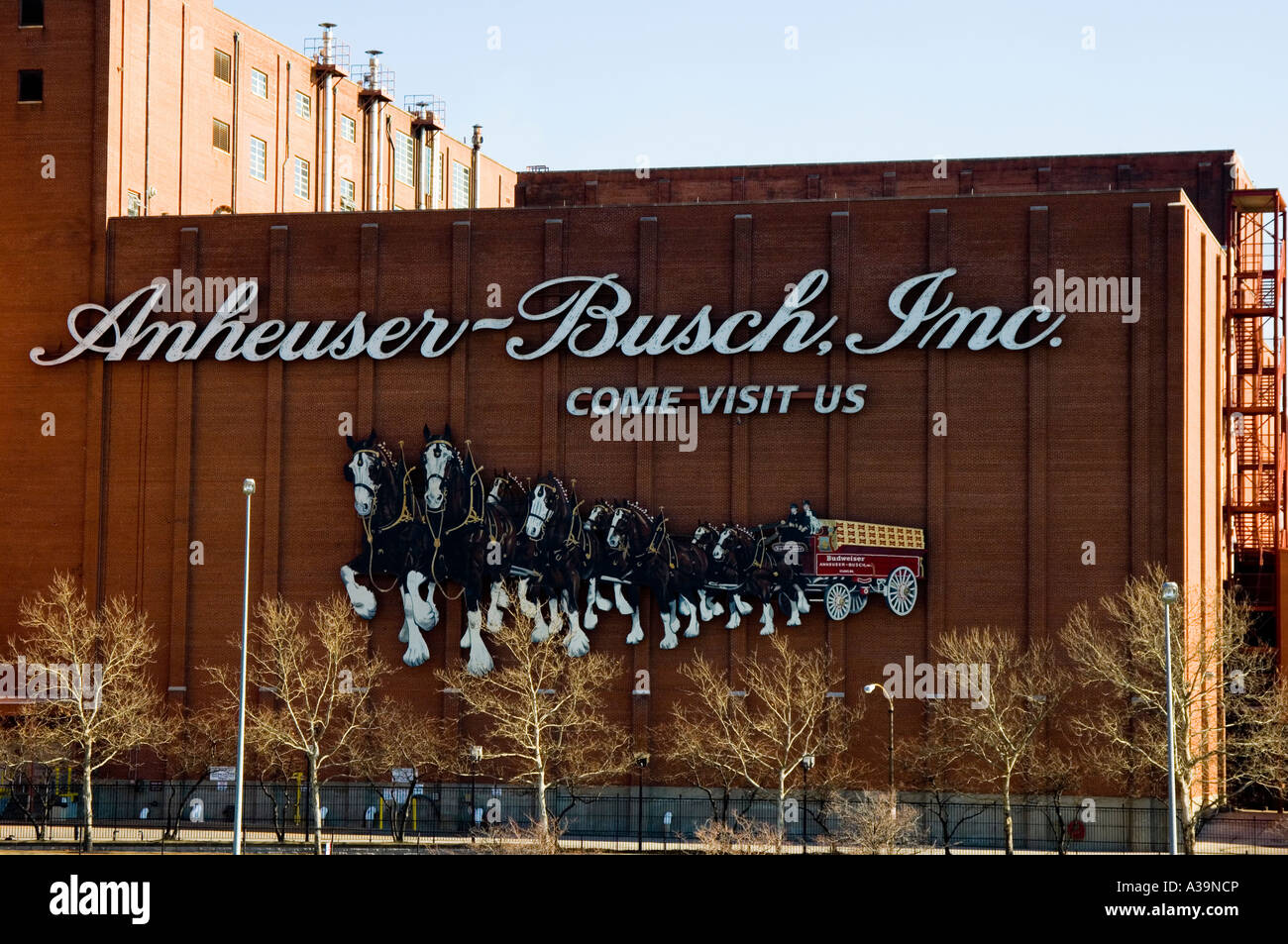 Anheuser-Busch, Inc (Brauerei Gebäude St.Louis) in Missouri Stockfoto