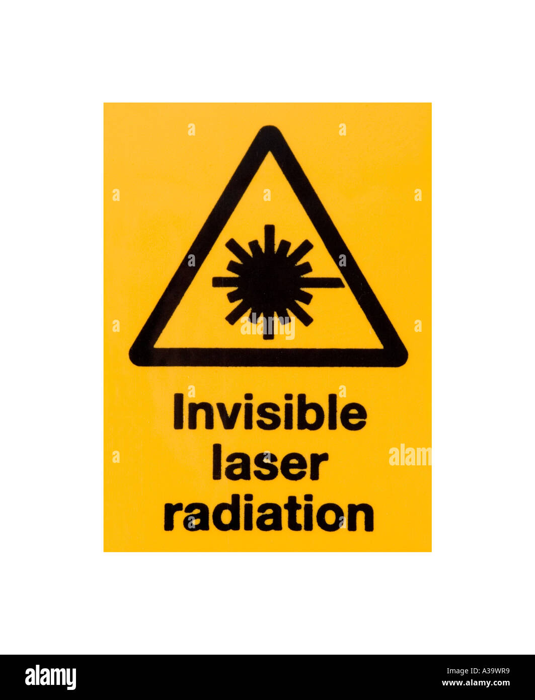 Warnschild Laser Strahlung Stockfotografie Alamy