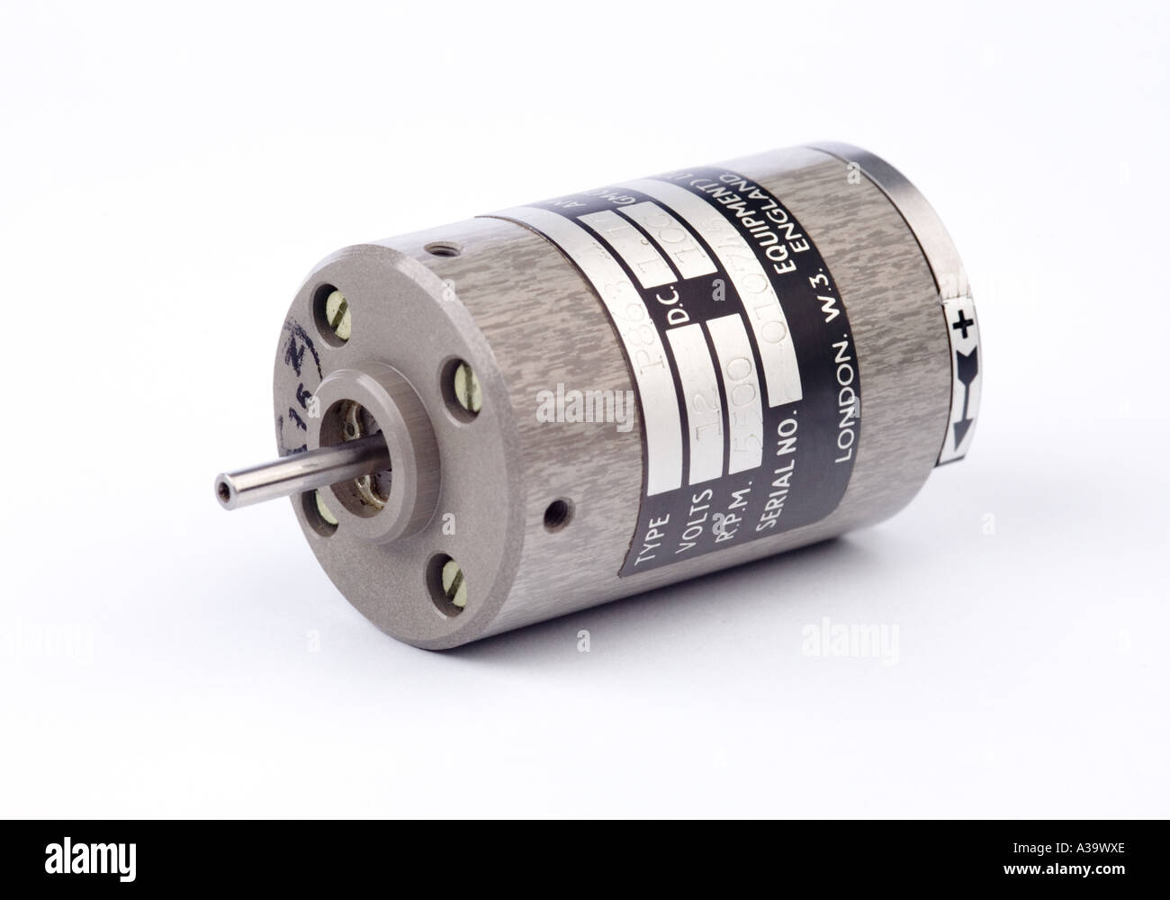 kleine 12-Volt-Elektromotor Stockfoto