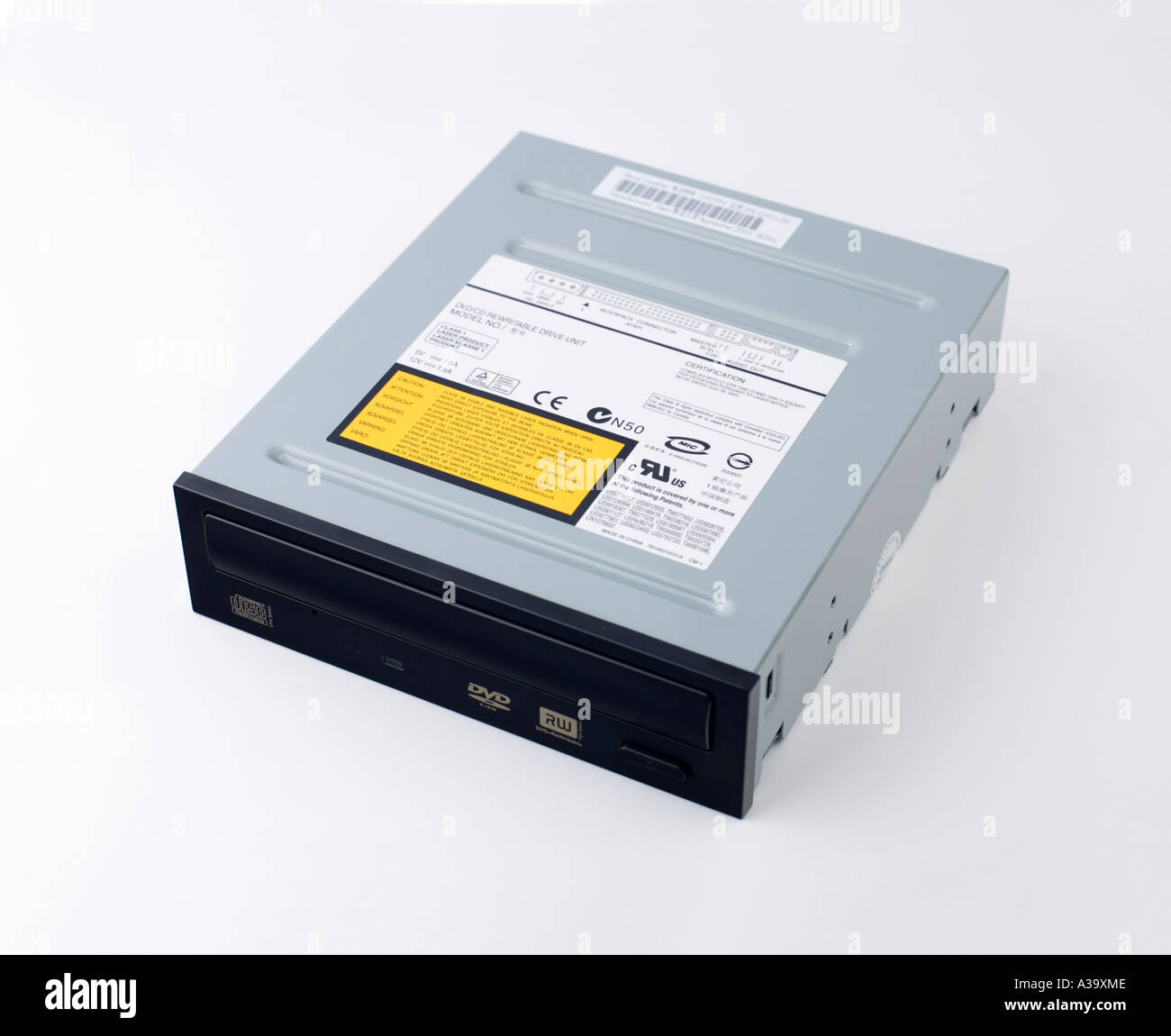 ein DVD-Recorder-Laufwerk für einen computer Stockfoto