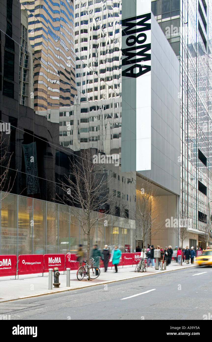 Museum of Modern Art in New York City. David und Peggy Rockefeller Galeriegebäude. Von außen. Stockfoto