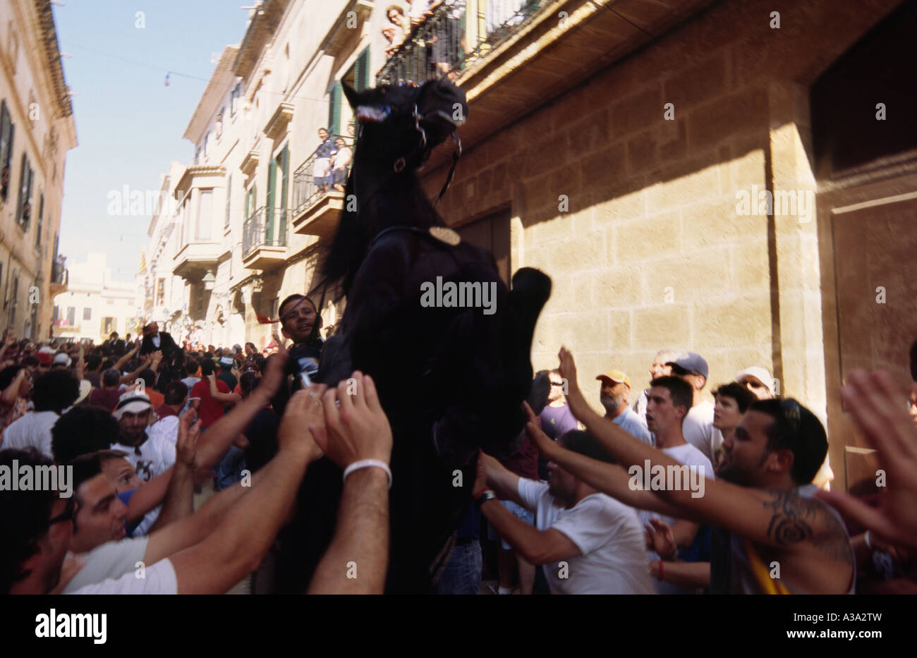 Festes de Sant Joan - Ciutadella Menorca Spanien Stockfoto