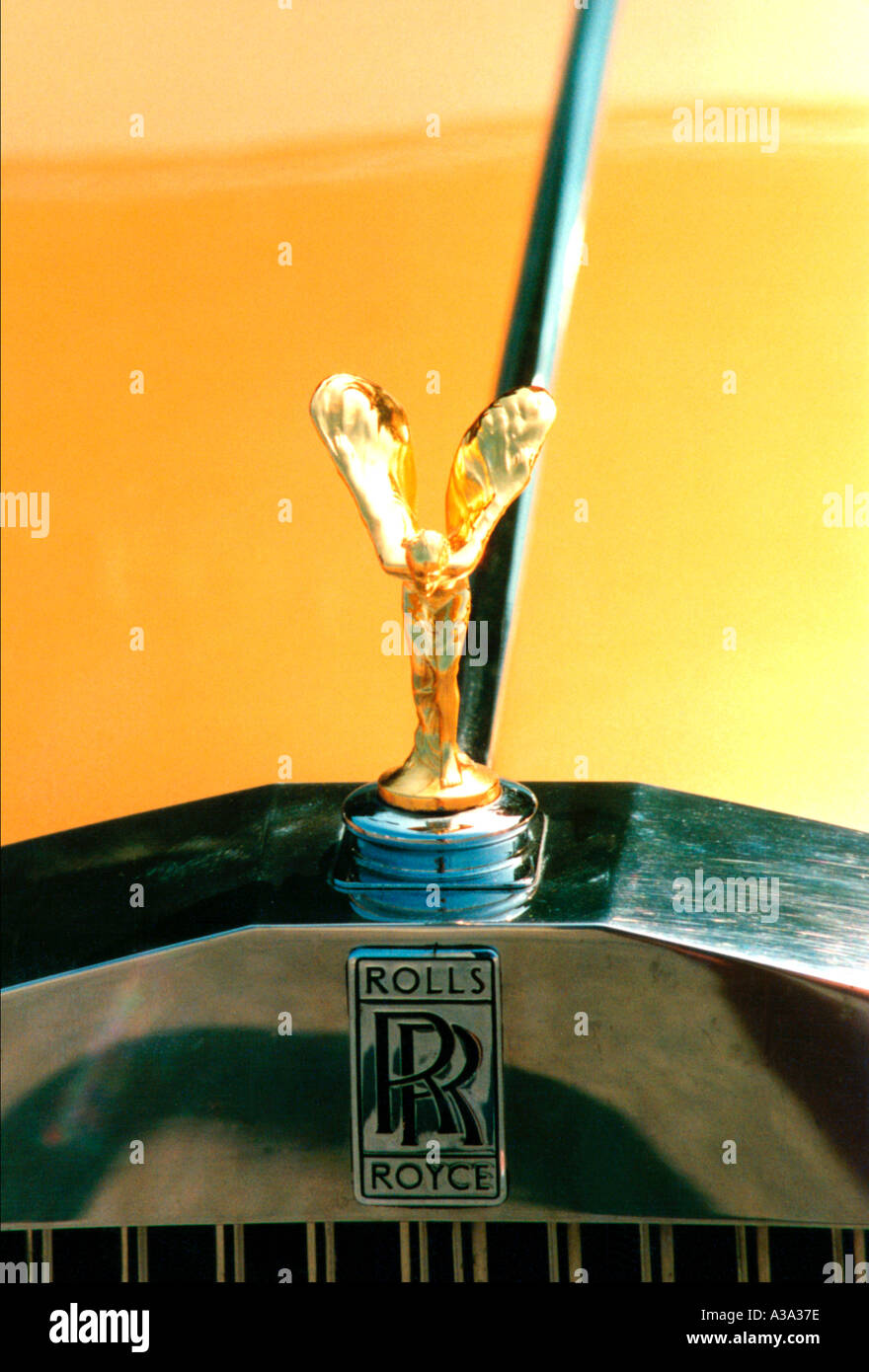 ein Rolls-Royce Motorhaube Stockfoto