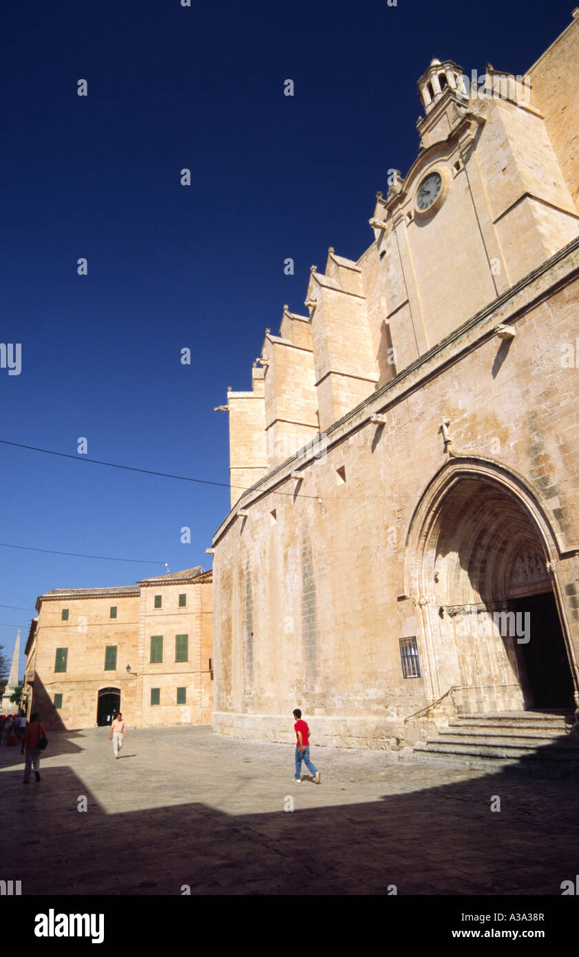 Kathedrale - Ciutadella, Menorca, Spanien Stockfoto