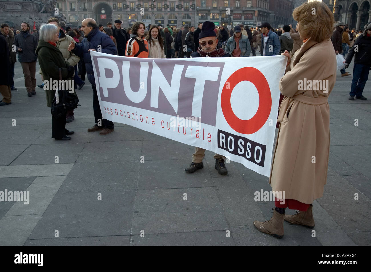 Manifestants 194 Gesetz Demonstrationen über Abtreibung Mailand - 14. Januar 2006 - Lombardei - Italien Stockfoto