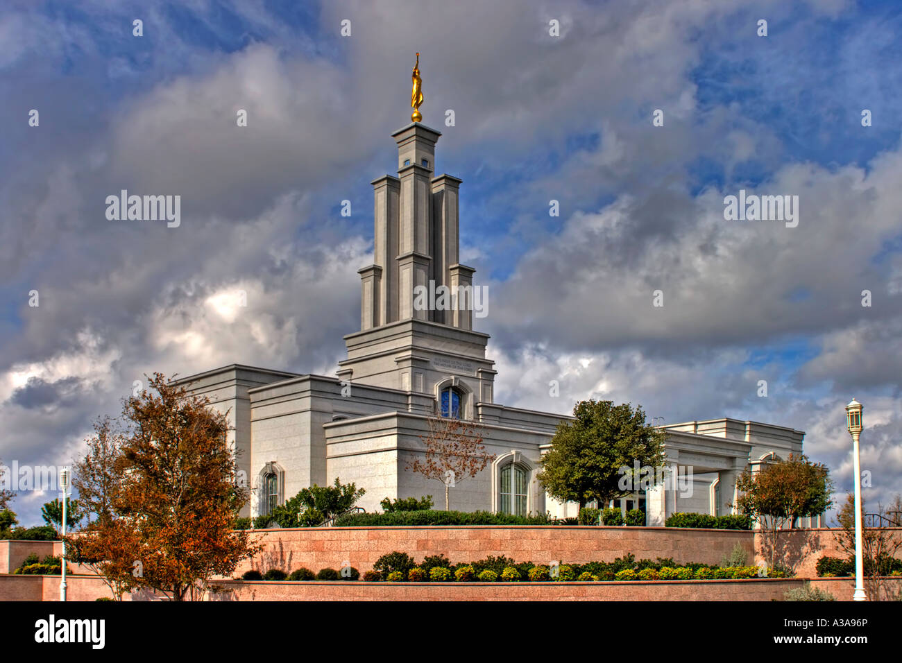 San Antonio Texas LDS Tempel Seite Stockfoto