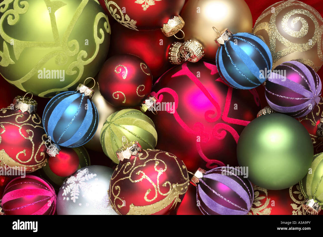 Christmas Ornament Background Stockfoto