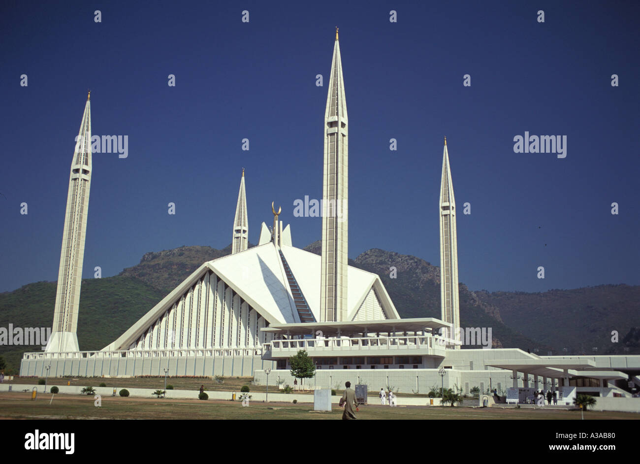 Faisal Moschee in Islamabad, Pakistan Stockfoto