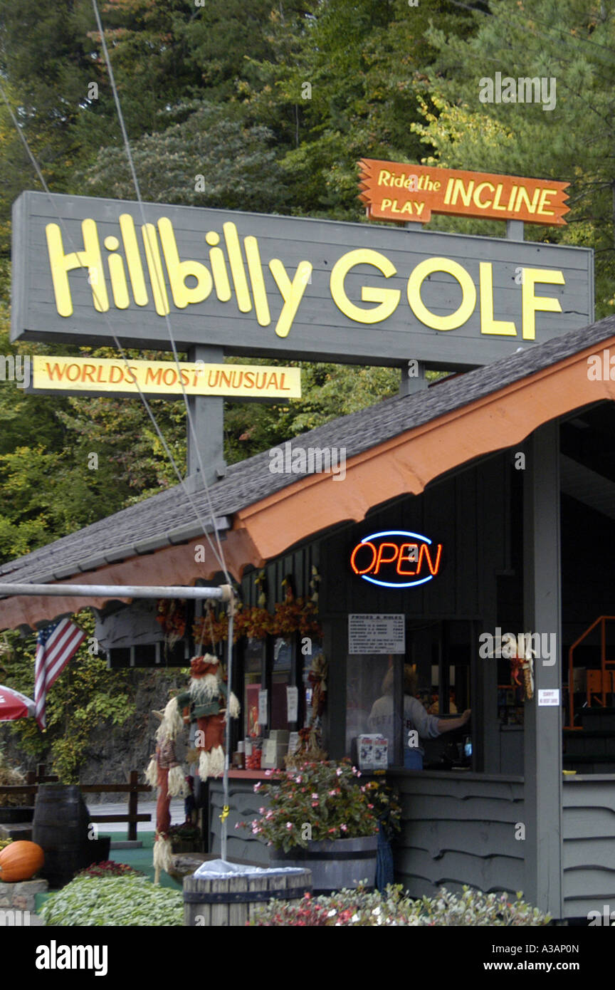 P25 091 Smoky Mountains, Hillbilly Golf Gatlinburg TN Stockfoto