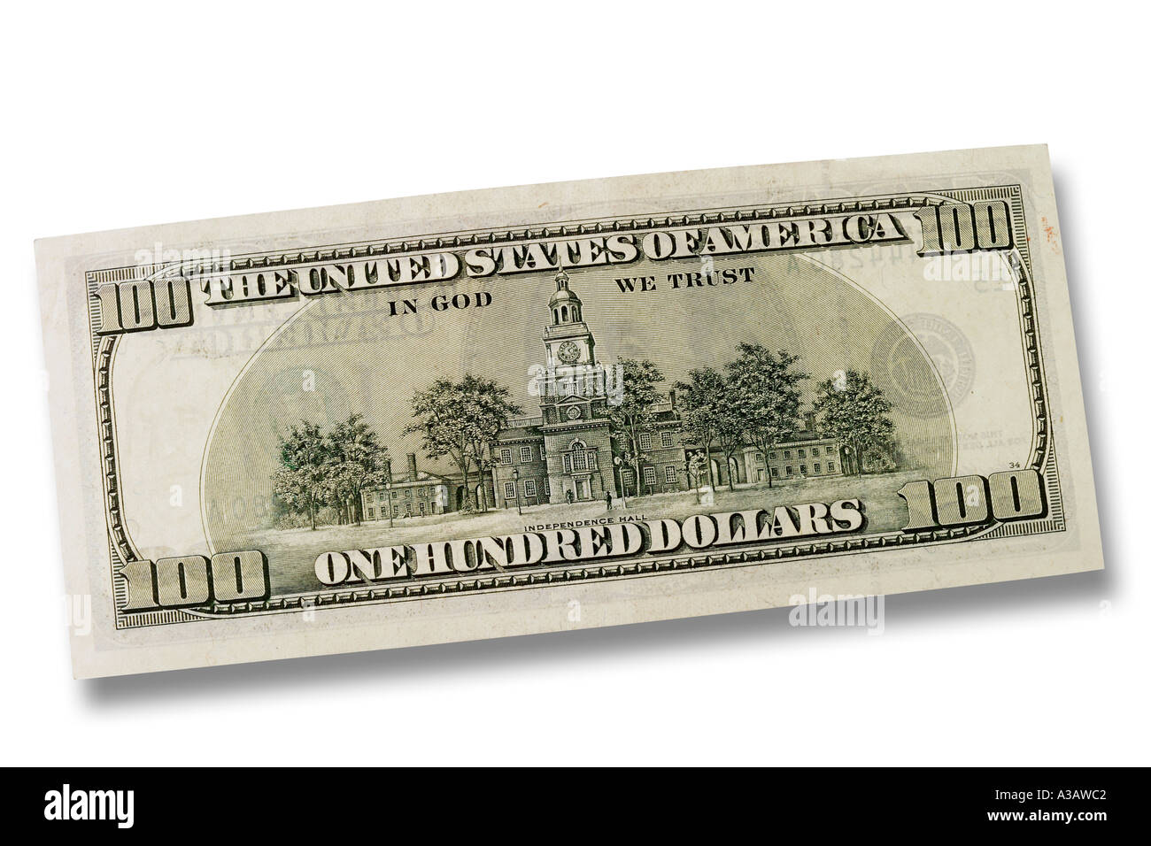100 US-Dollar Stockfoto