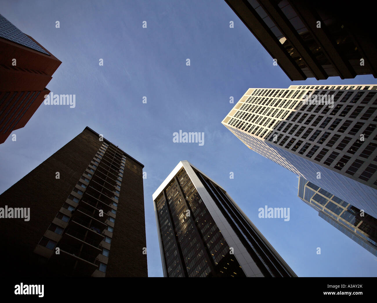 Gebäude in der Innenstadt von Calgary Stockfoto
